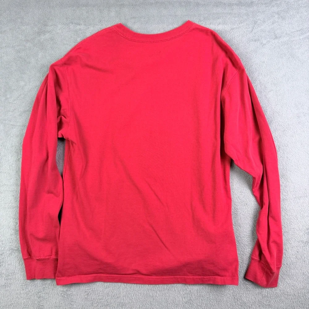 Nike Giannis Freak Long Sleeve Shirt Mens Small Red Graphic Tee DM2451-657